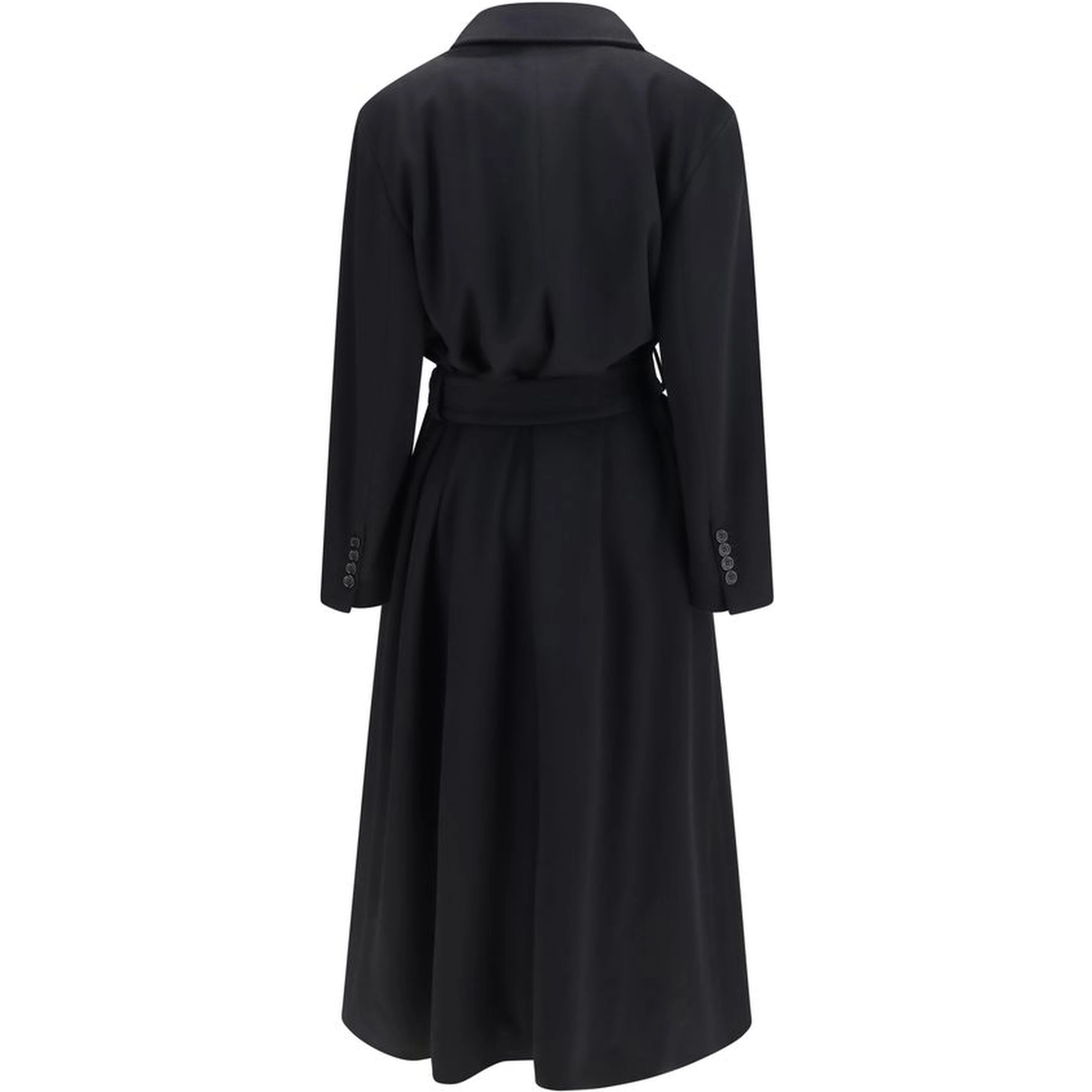 Black Wool Oves Aries Coat