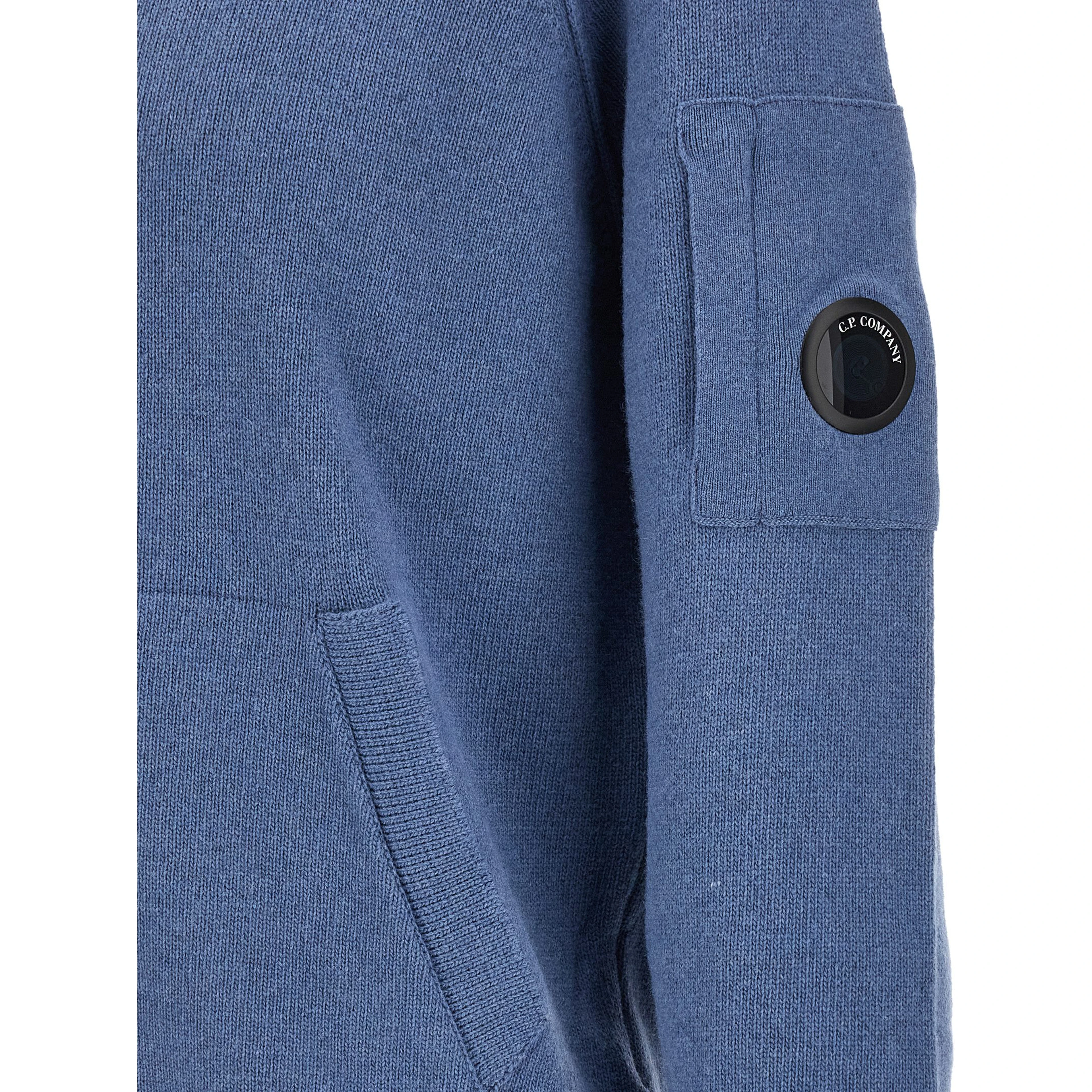 Blue Wool Cardigan