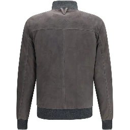 Brown Calf Leather Bos Taurus Bomber