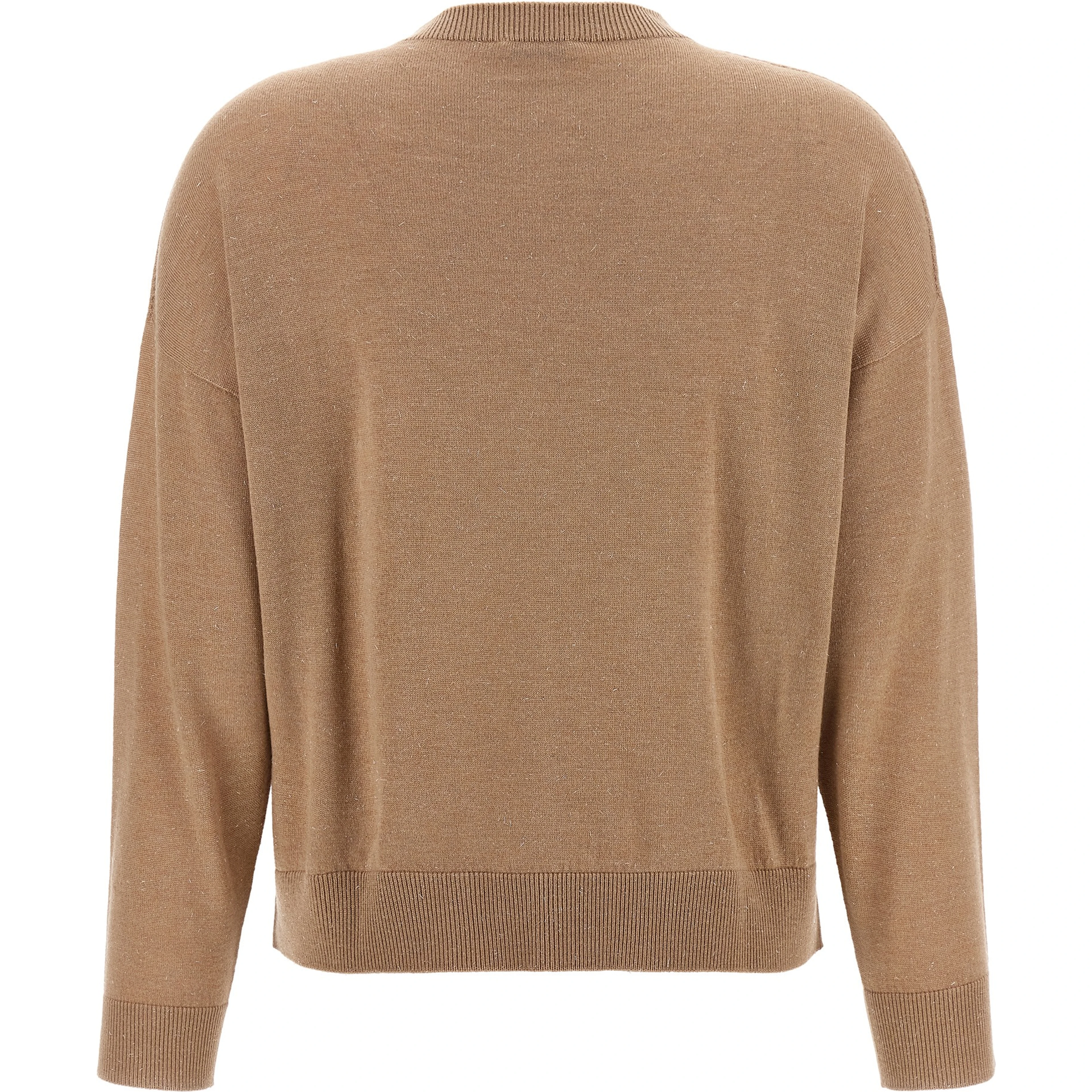 Beige Virgin Wool Cardigan