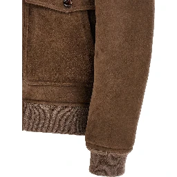 Brown Wool Bomber