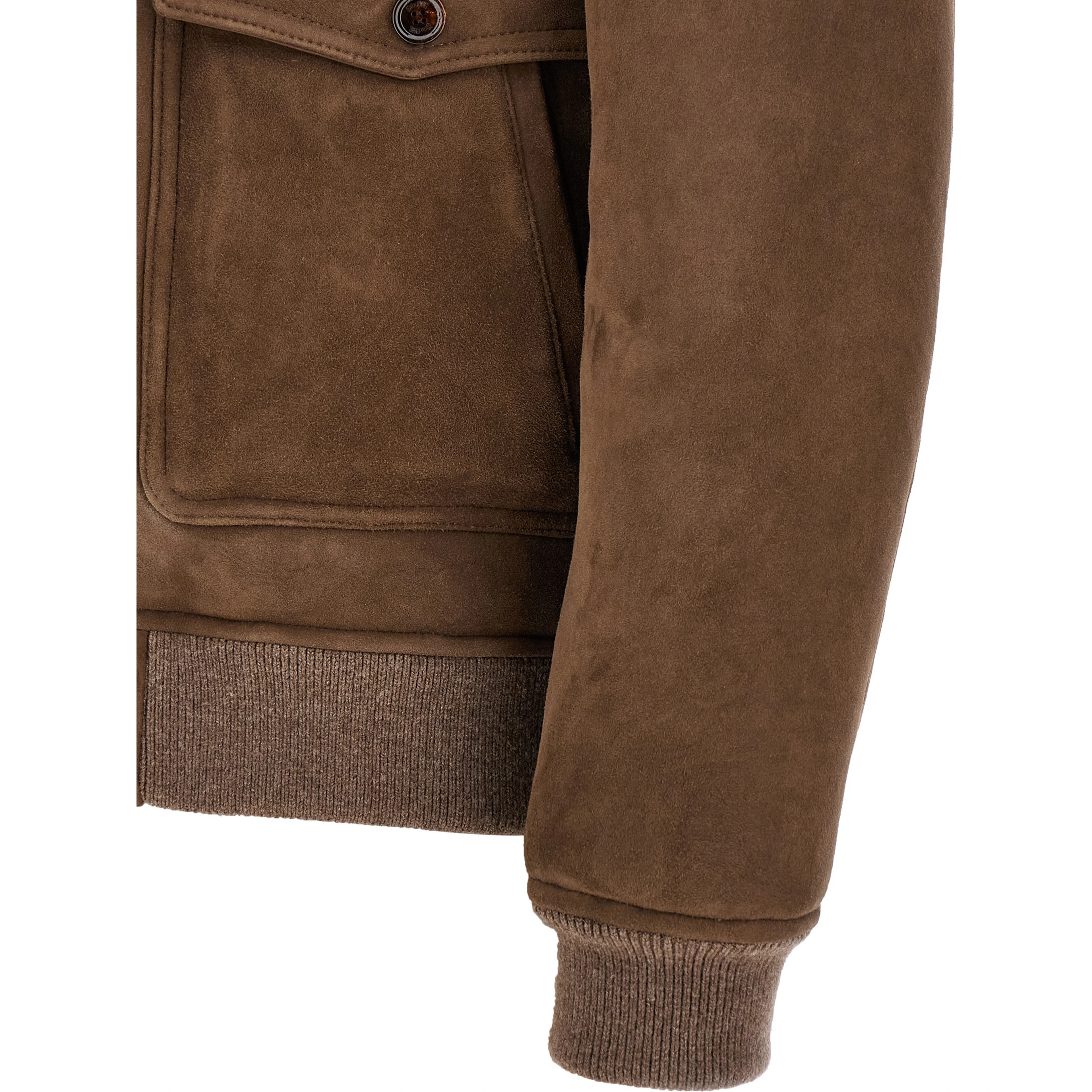 Brown Wool Bomber