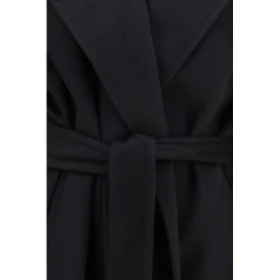 Black Wool Oves Aries Coat