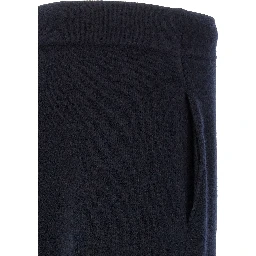 Blue Merino Wool Joggers (Workout Pants)