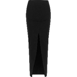 Black Viscose Mini Skirt
