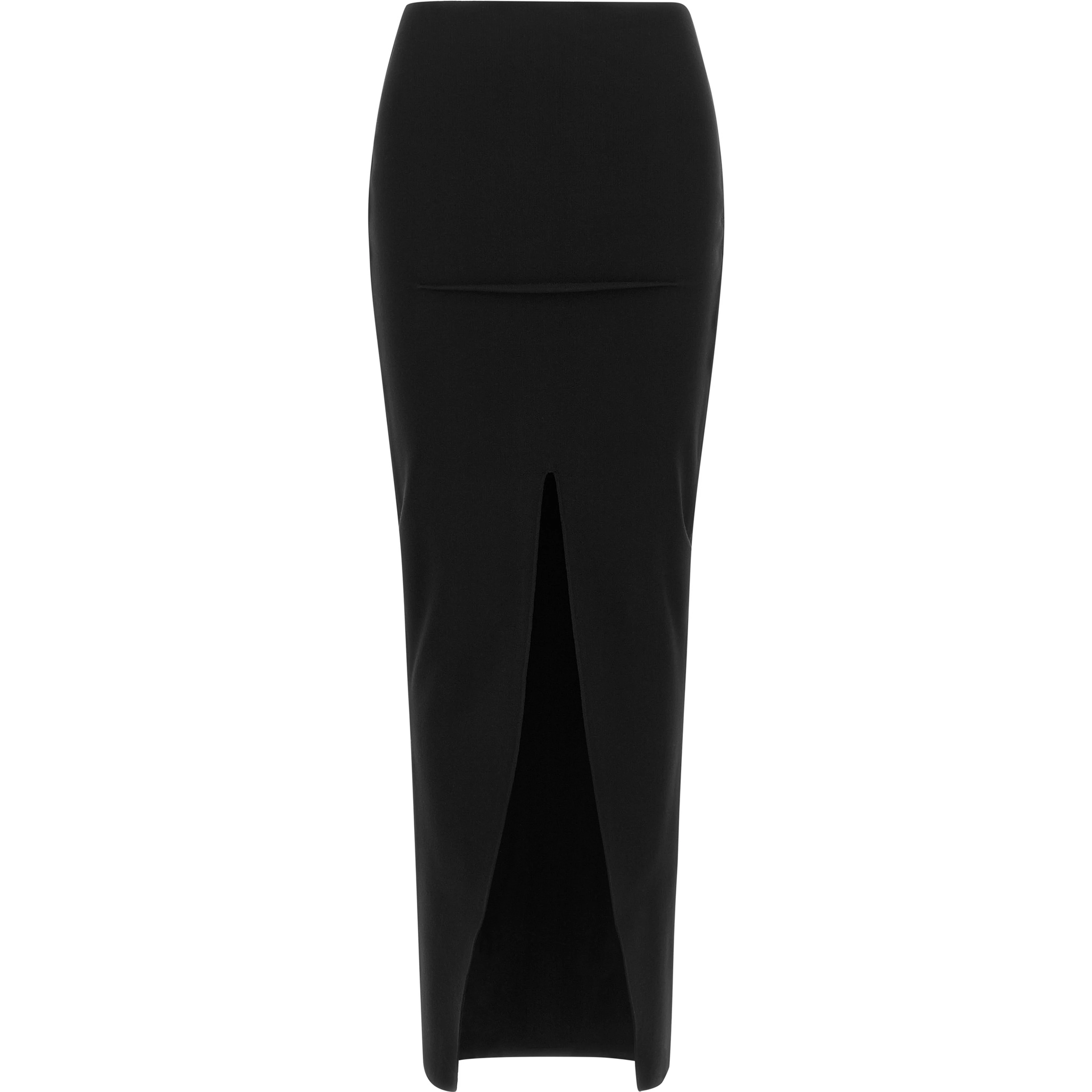 Black Viscose Mini Skirt