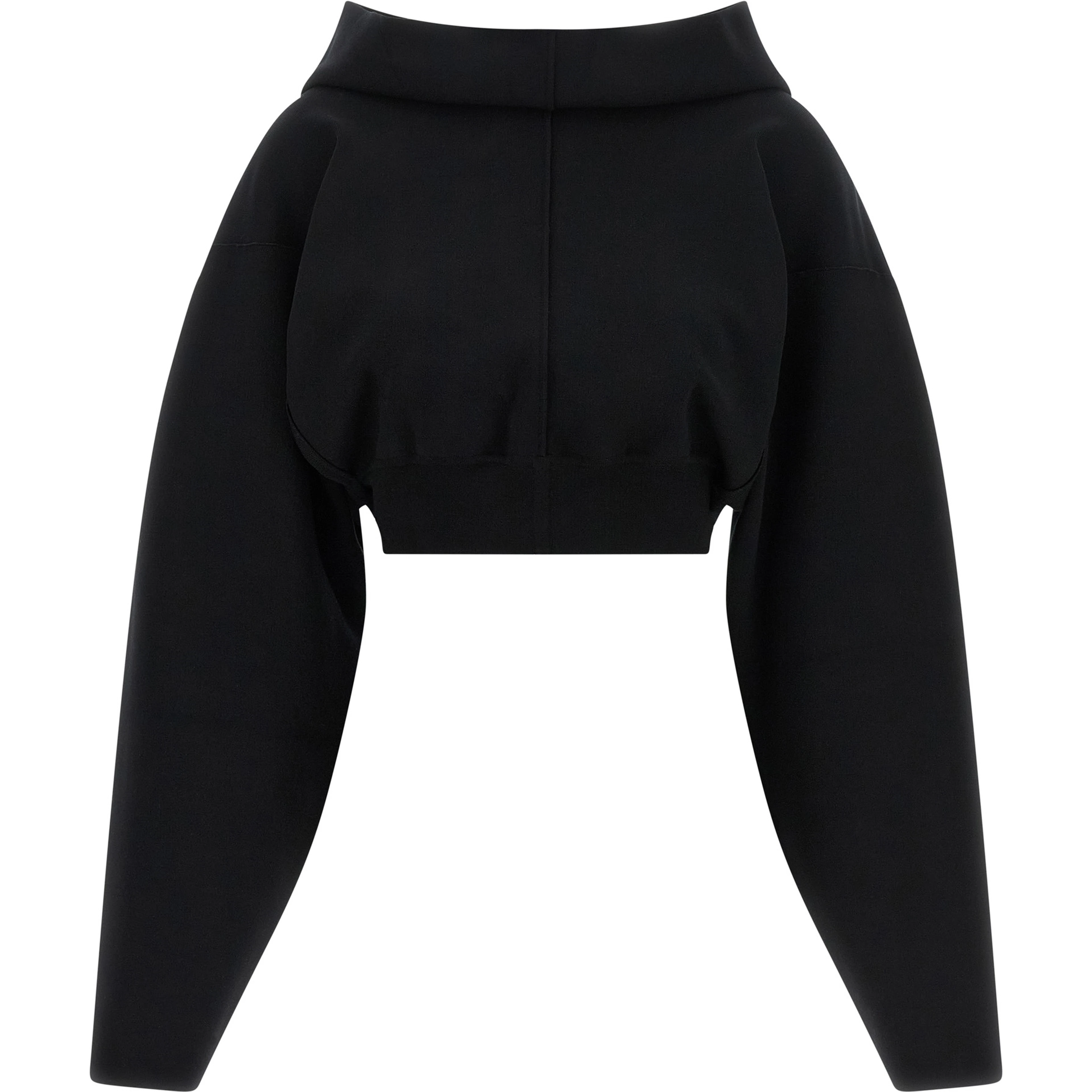 Black Viscose Sweatshirt