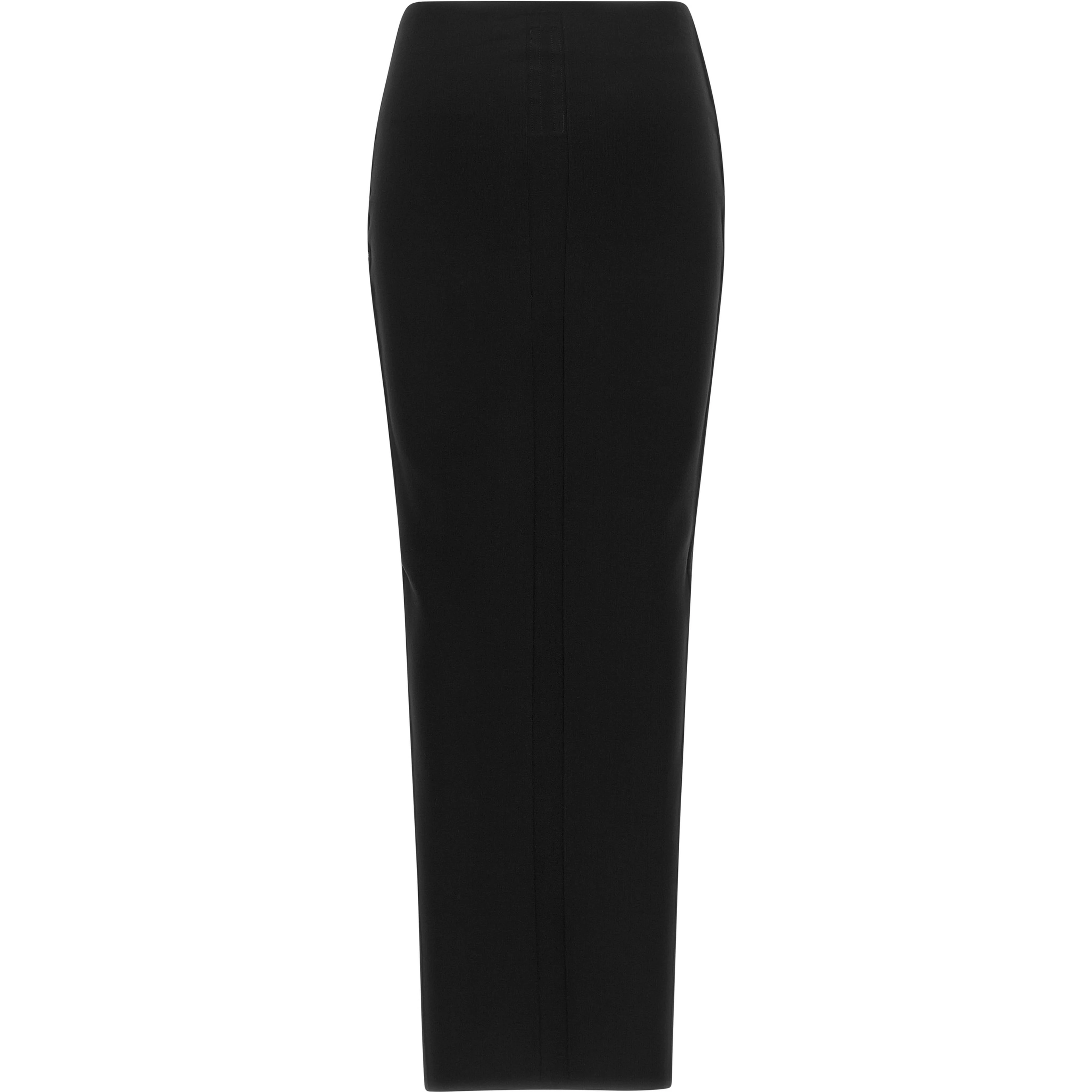 Black Viscose Mini Skirt