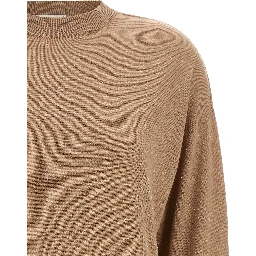 Beige Virgin Wool Cardigan