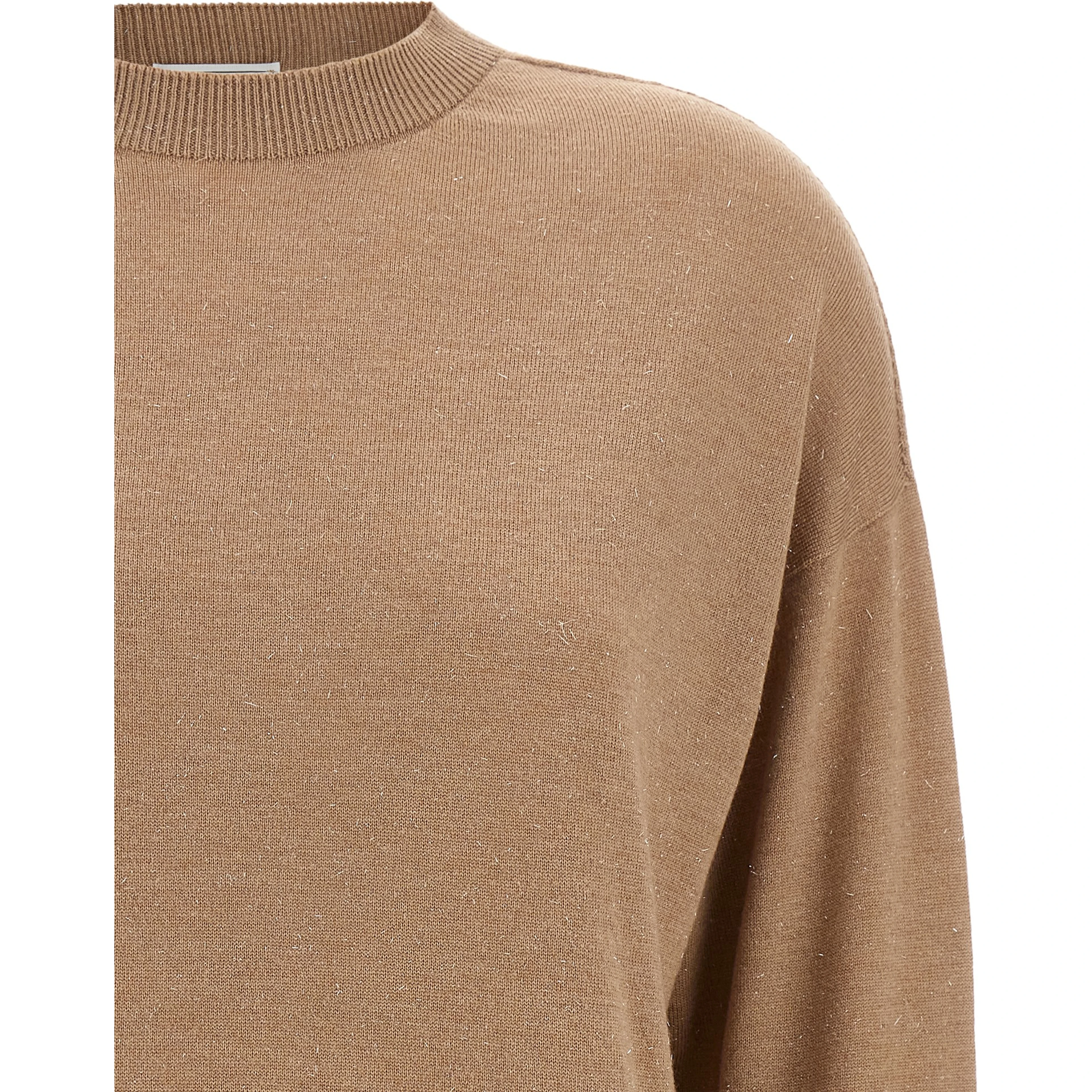 Beige Virgin Wool Cardigan