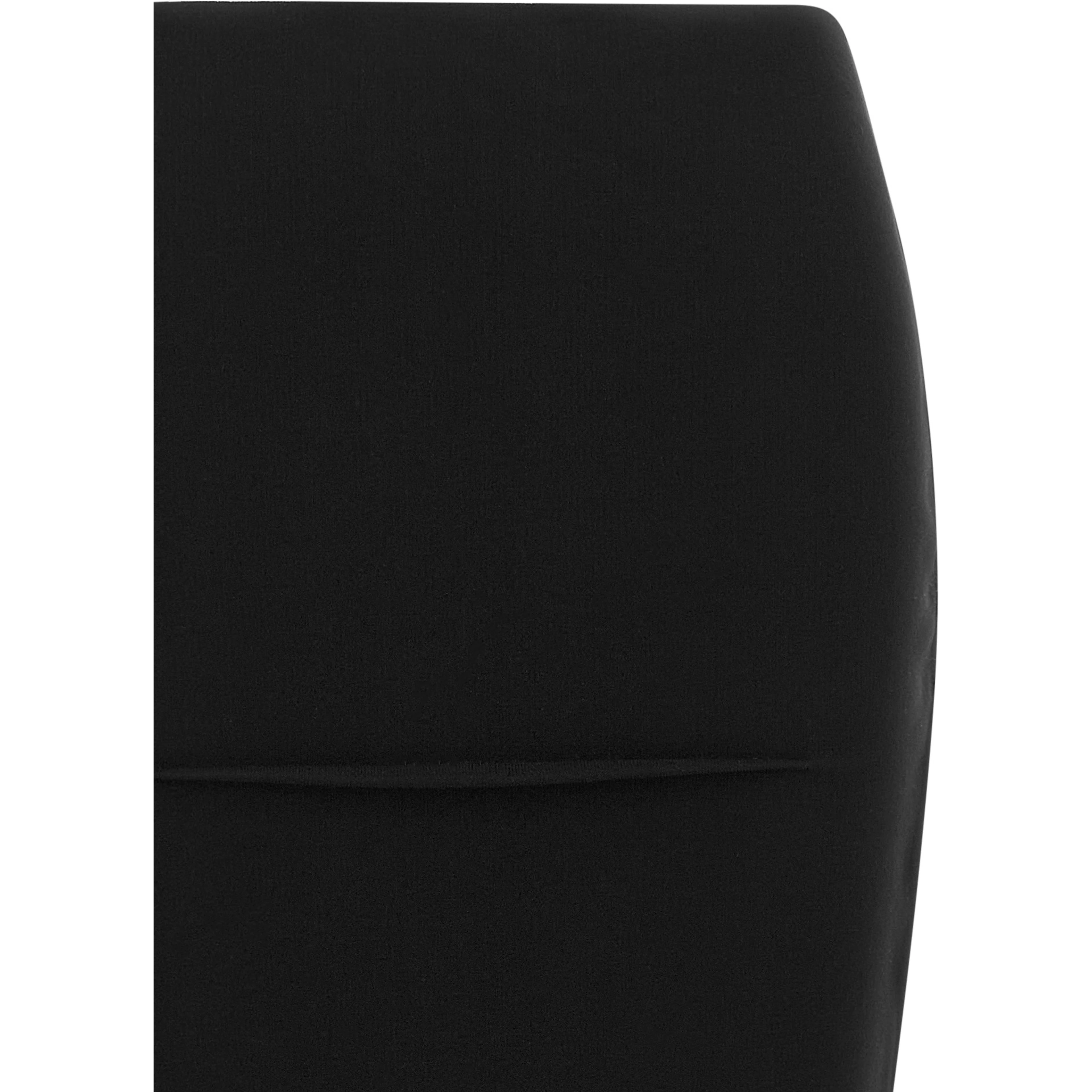 Black Viscose Mini Skirt