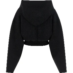 Black Viscose Sweatshirt