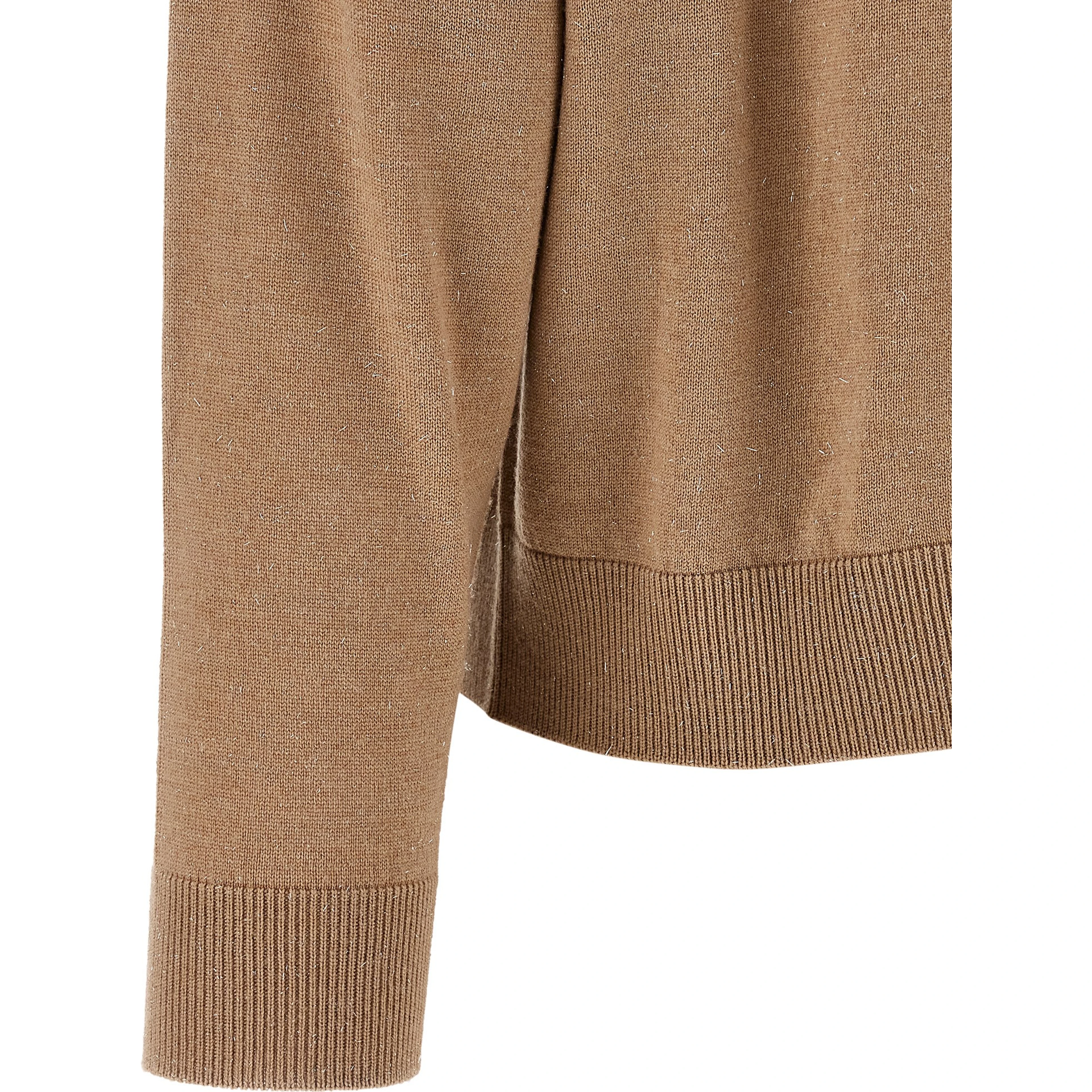 Beige Virgin Wool Cardigan