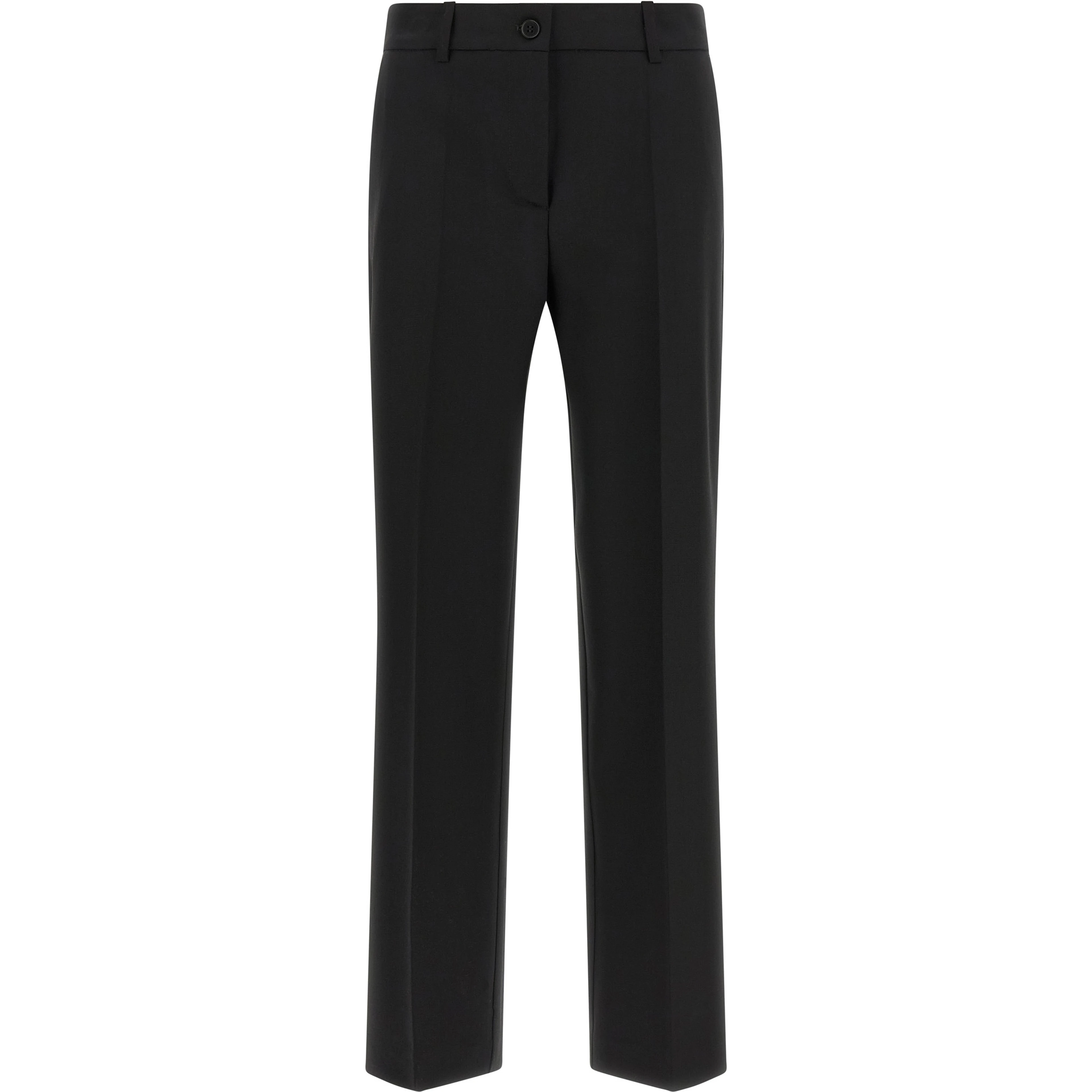 Black Virgin Wool Dress Pants