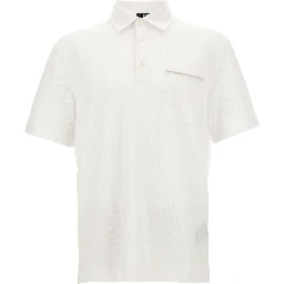 White Cotton Polo Shirt