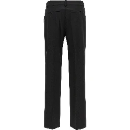 Black Virgin Wool Dress Pants