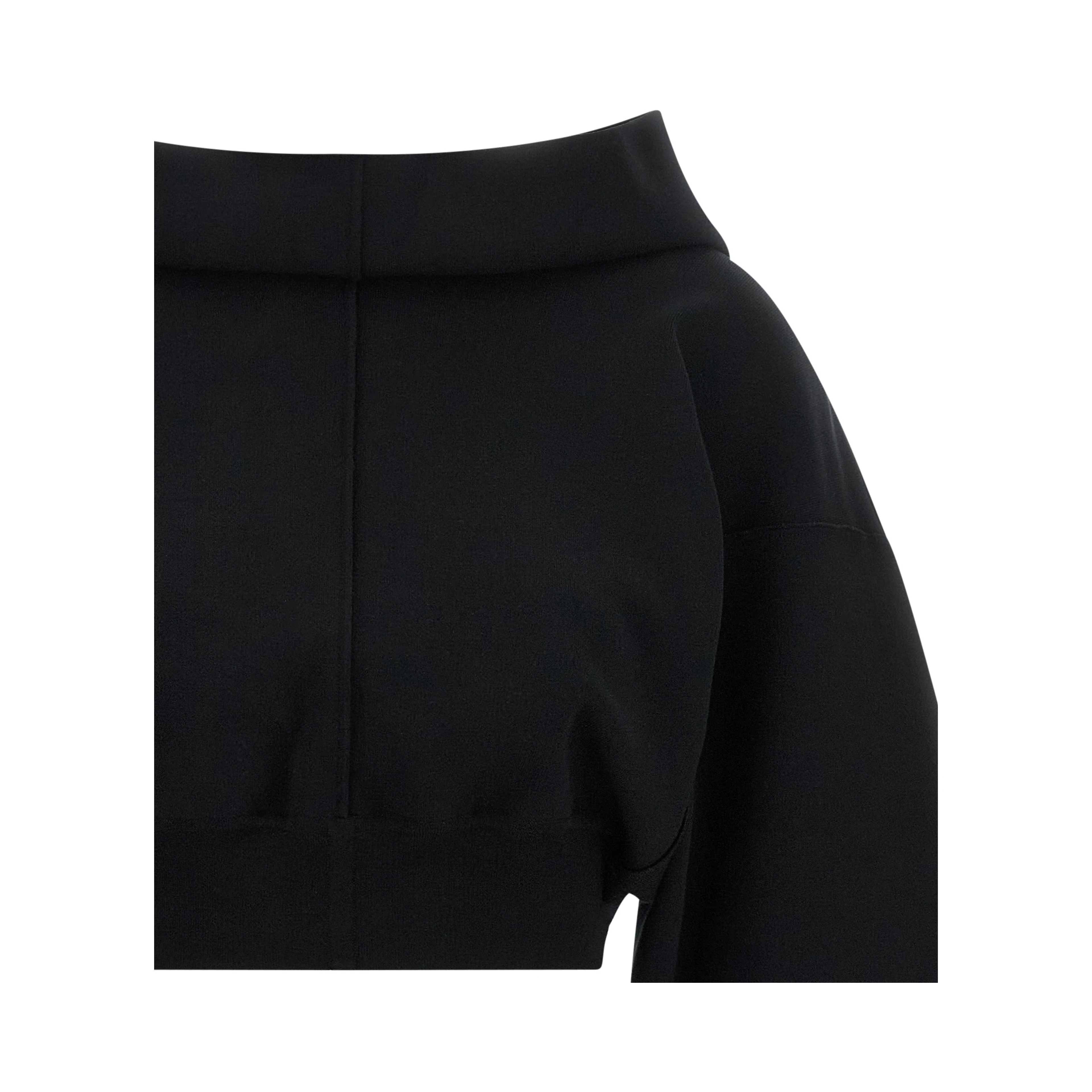 Black Viscose Sweatshirt