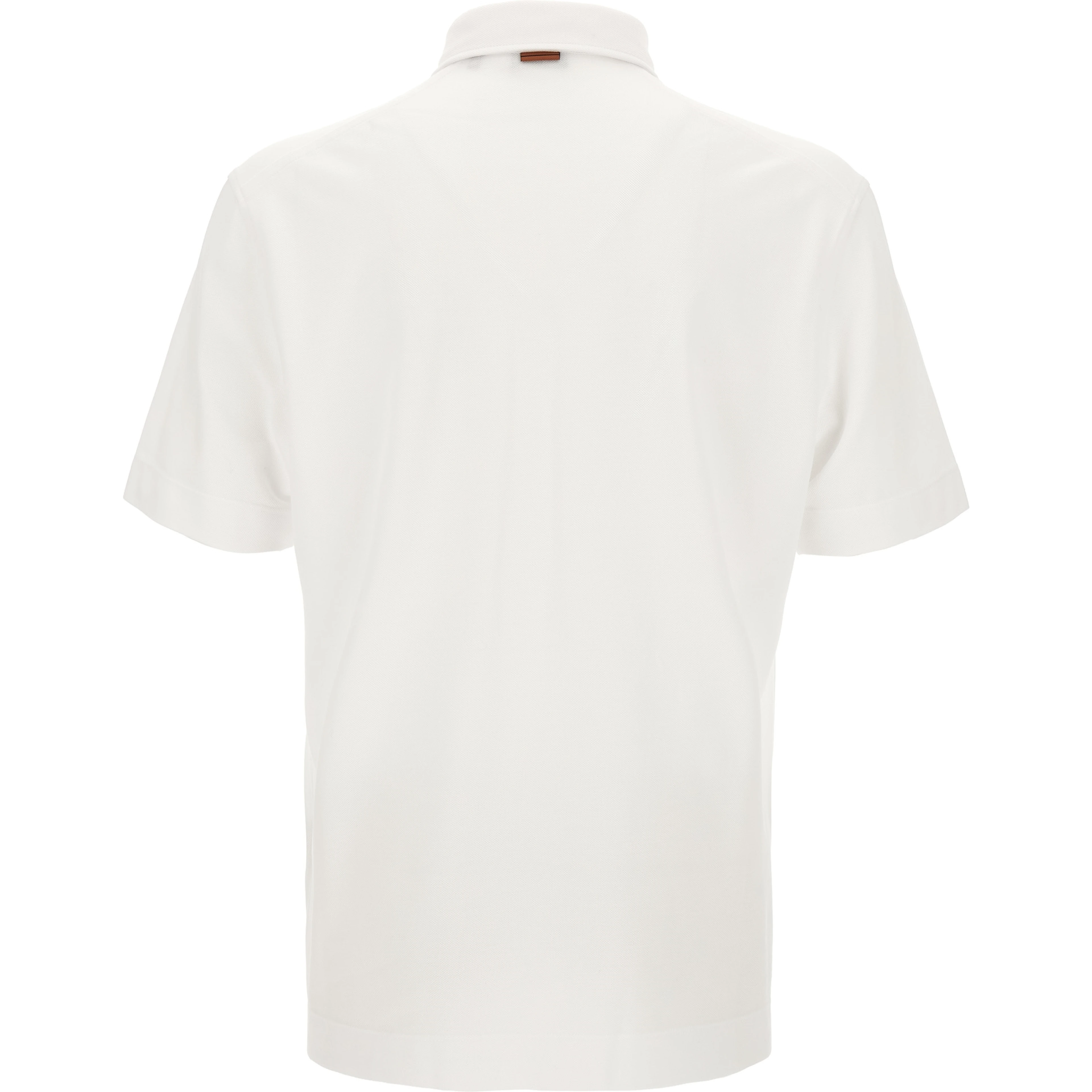 White Cotton Polo Shirt