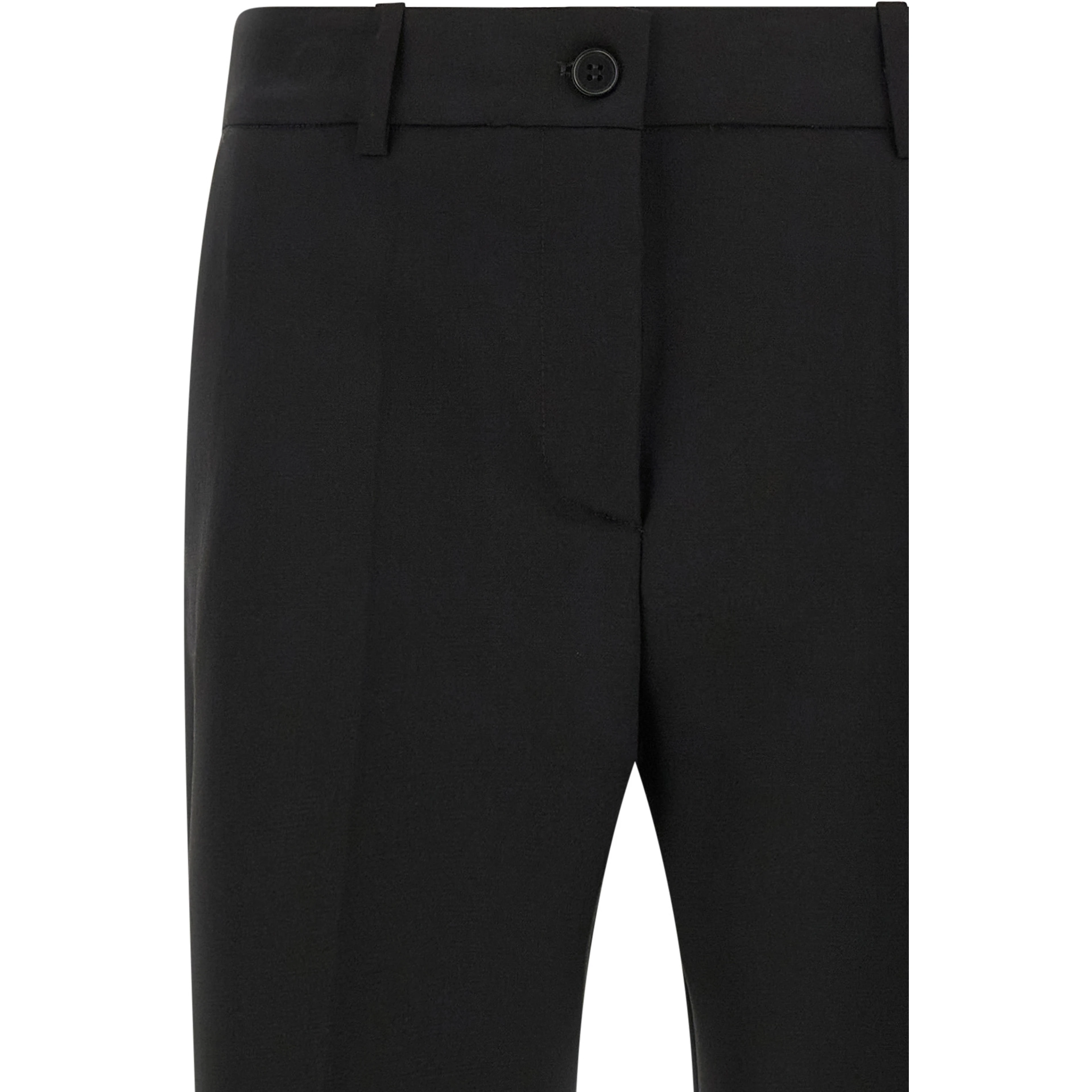 Black Virgin Wool Dress Pants