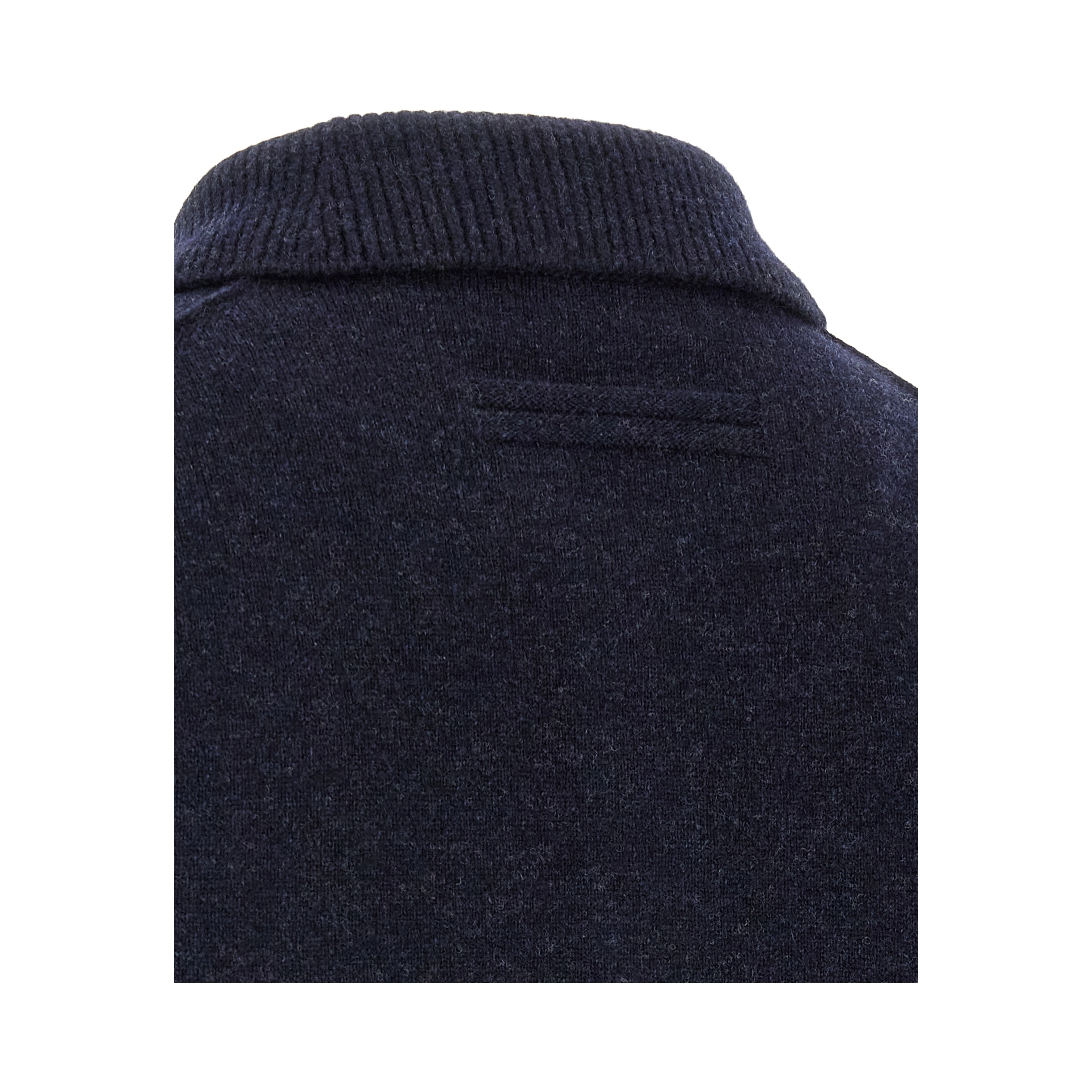 Blue Wool Polo Shirt