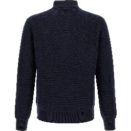 Blue Cashmere Polo Shirt