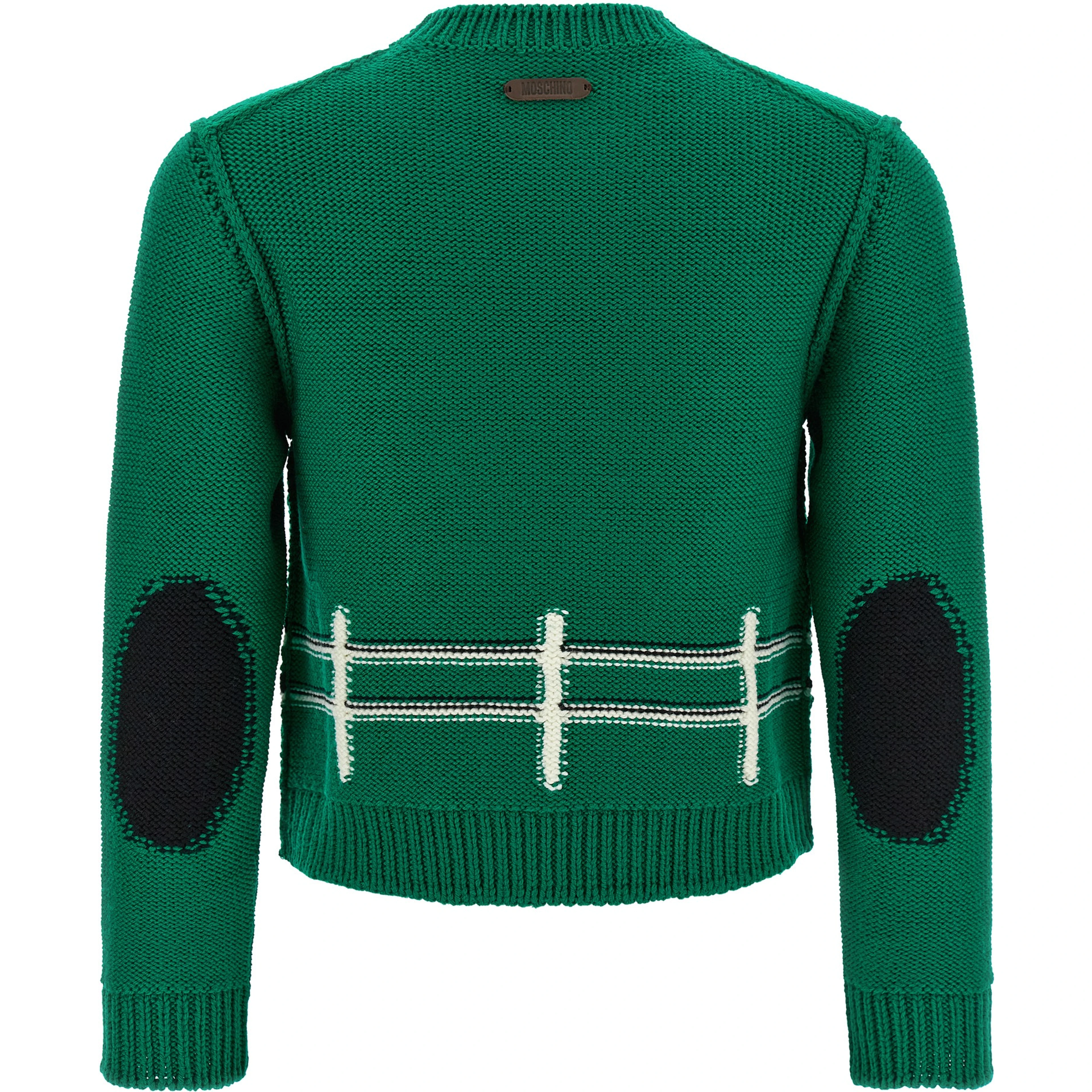 Bicolor Virgin Wool Cardigan