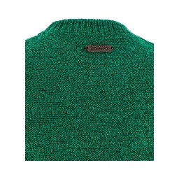 Bicolor Virgin Wool Cardigan