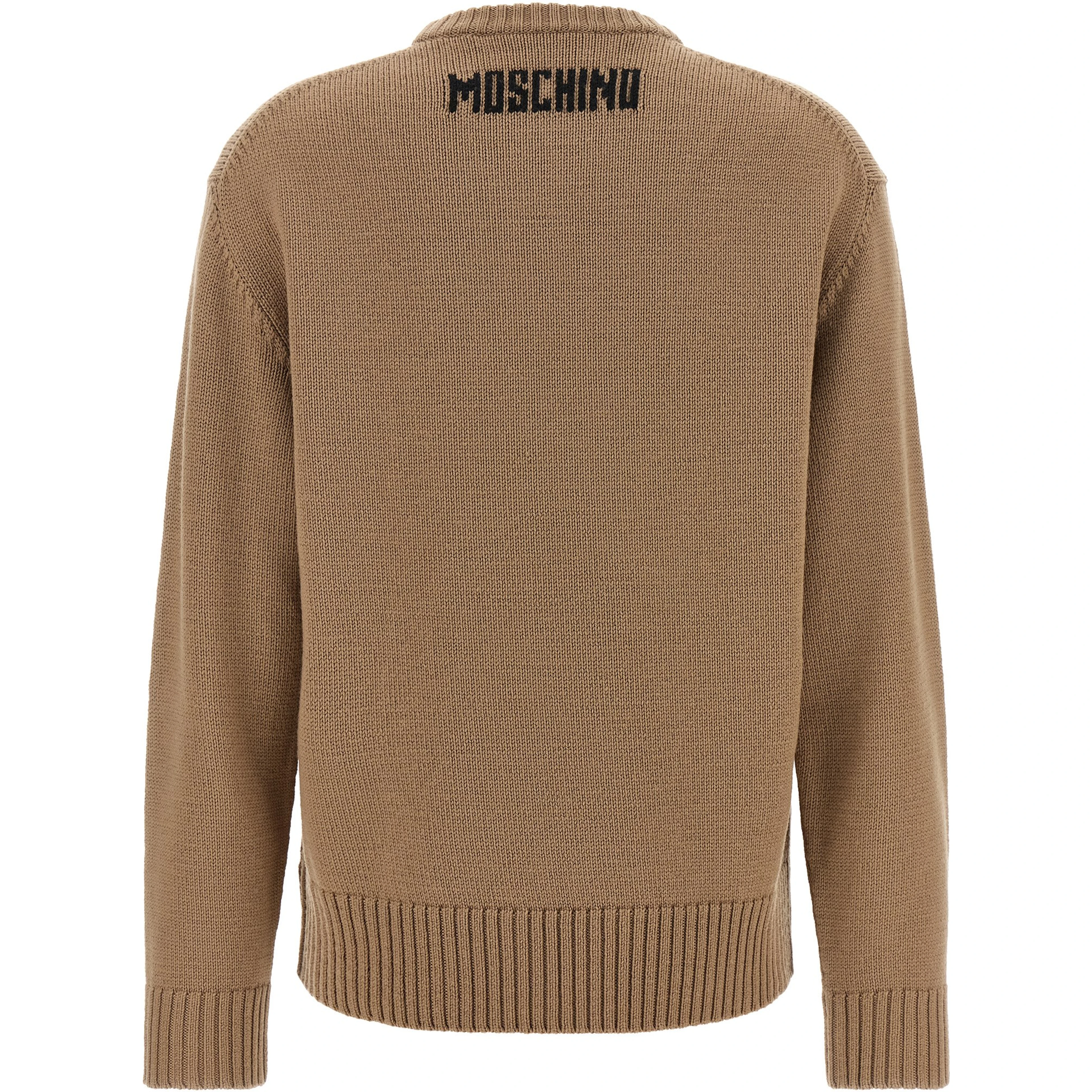 Beige Virgin Wool Cardigan