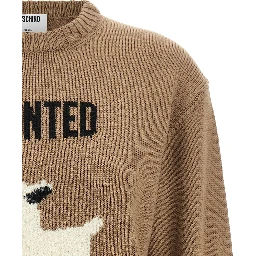 Beige Virgin Wool Cardigan