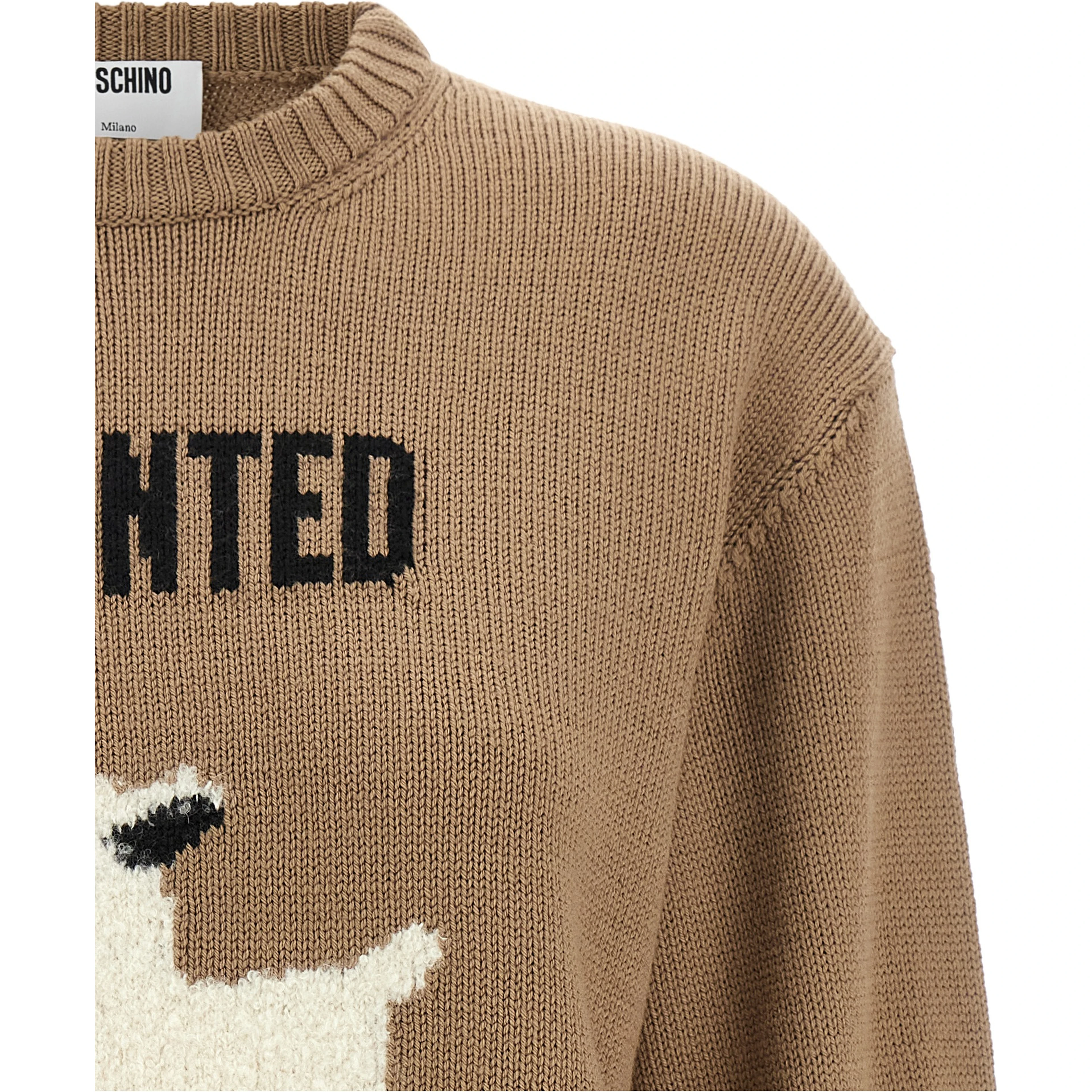 Beige Virgin Wool Cardigan