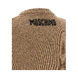 Beige Virgin Wool Cardigan