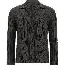 Gray Polyester Blazer