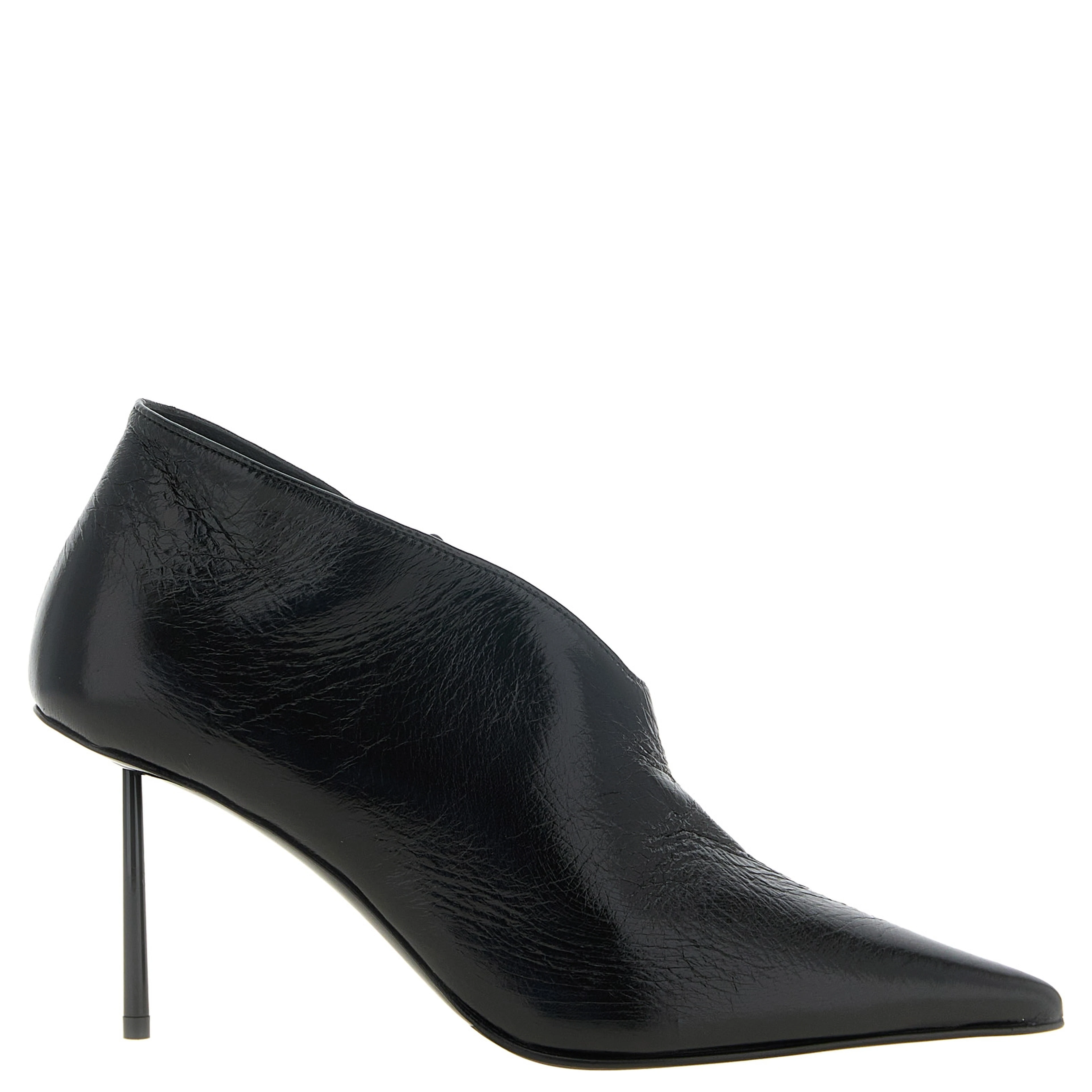 Black Nubuc Leather Ankle Boots