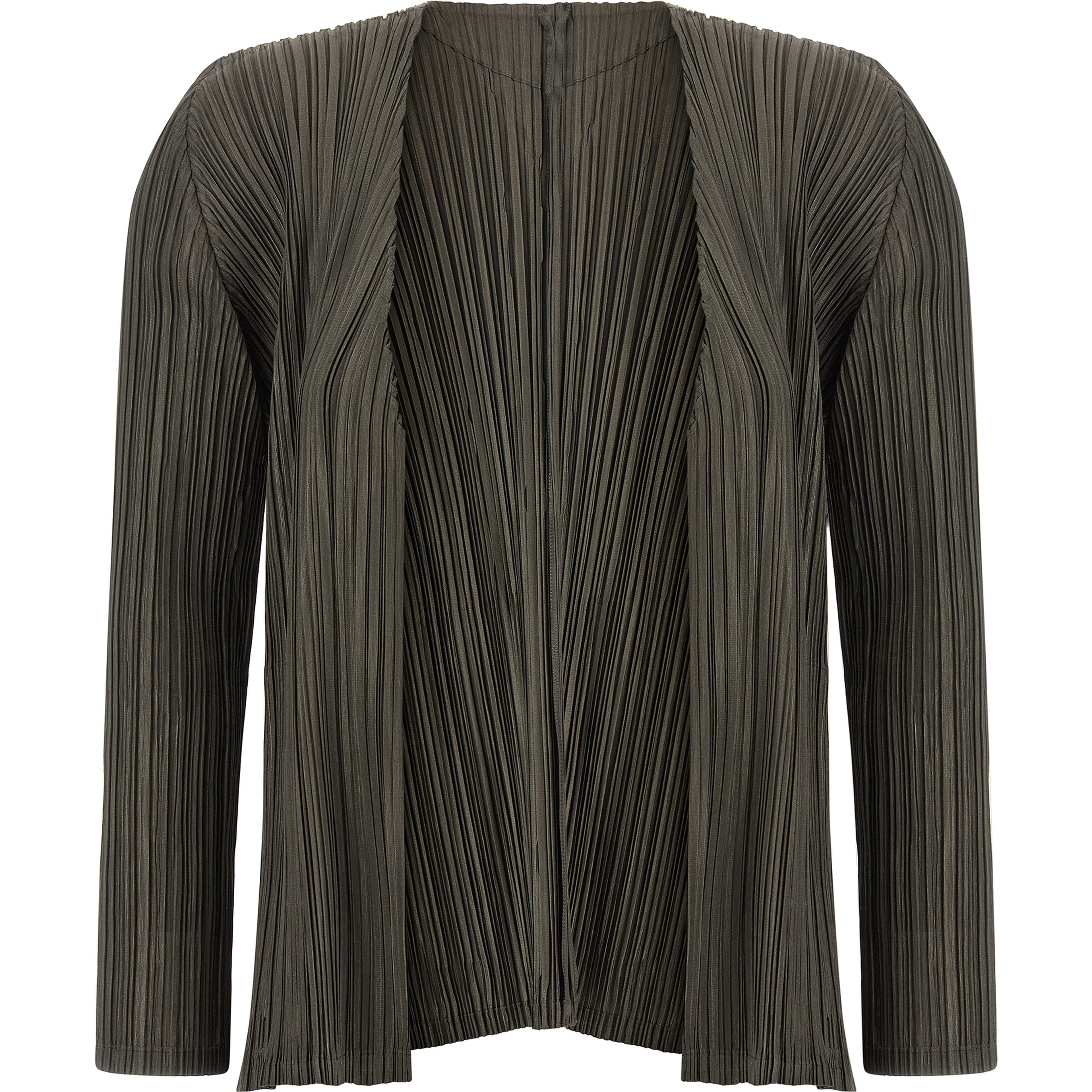 Bicolor Polyester Cardigan