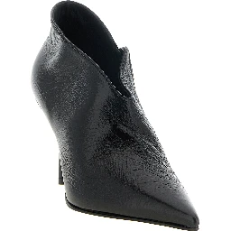 Black Nubuc Leather Ankle Boots