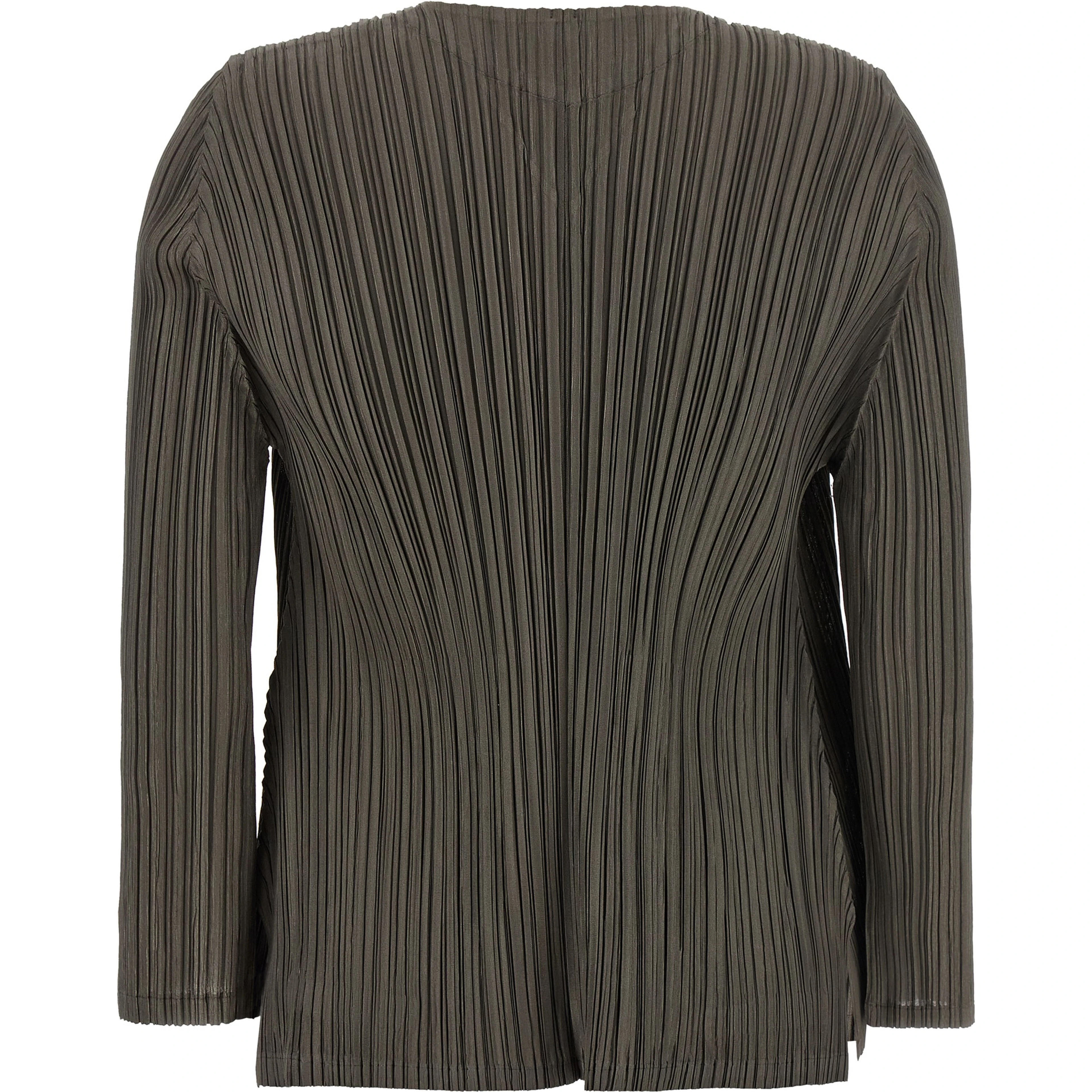 Bicolor Polyester Cardigan