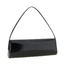 Black Calfskin Shoulder Bag