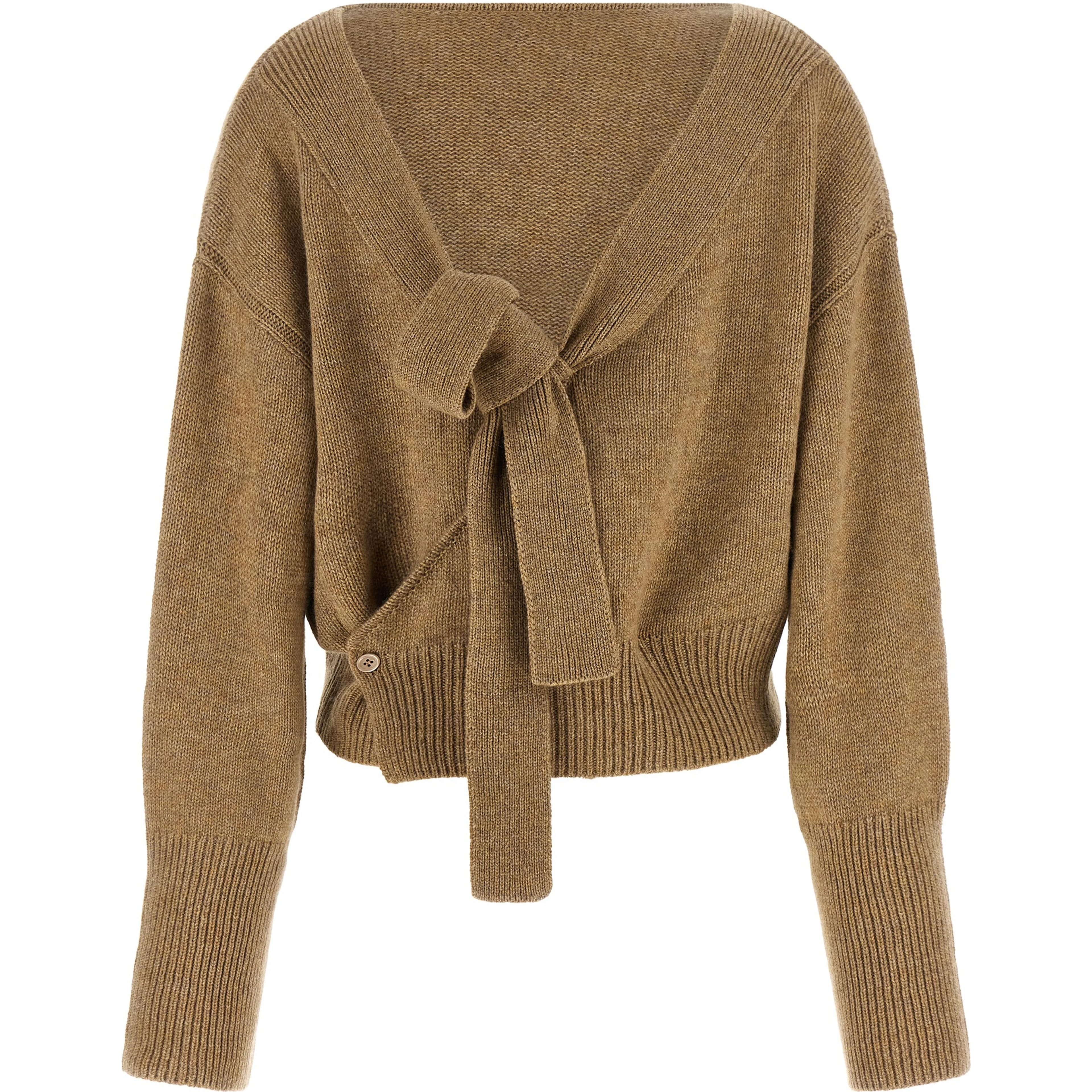 Beige Cashmere Cardigan