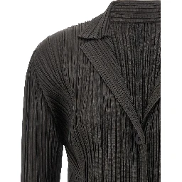 Gray Polyester Blazer