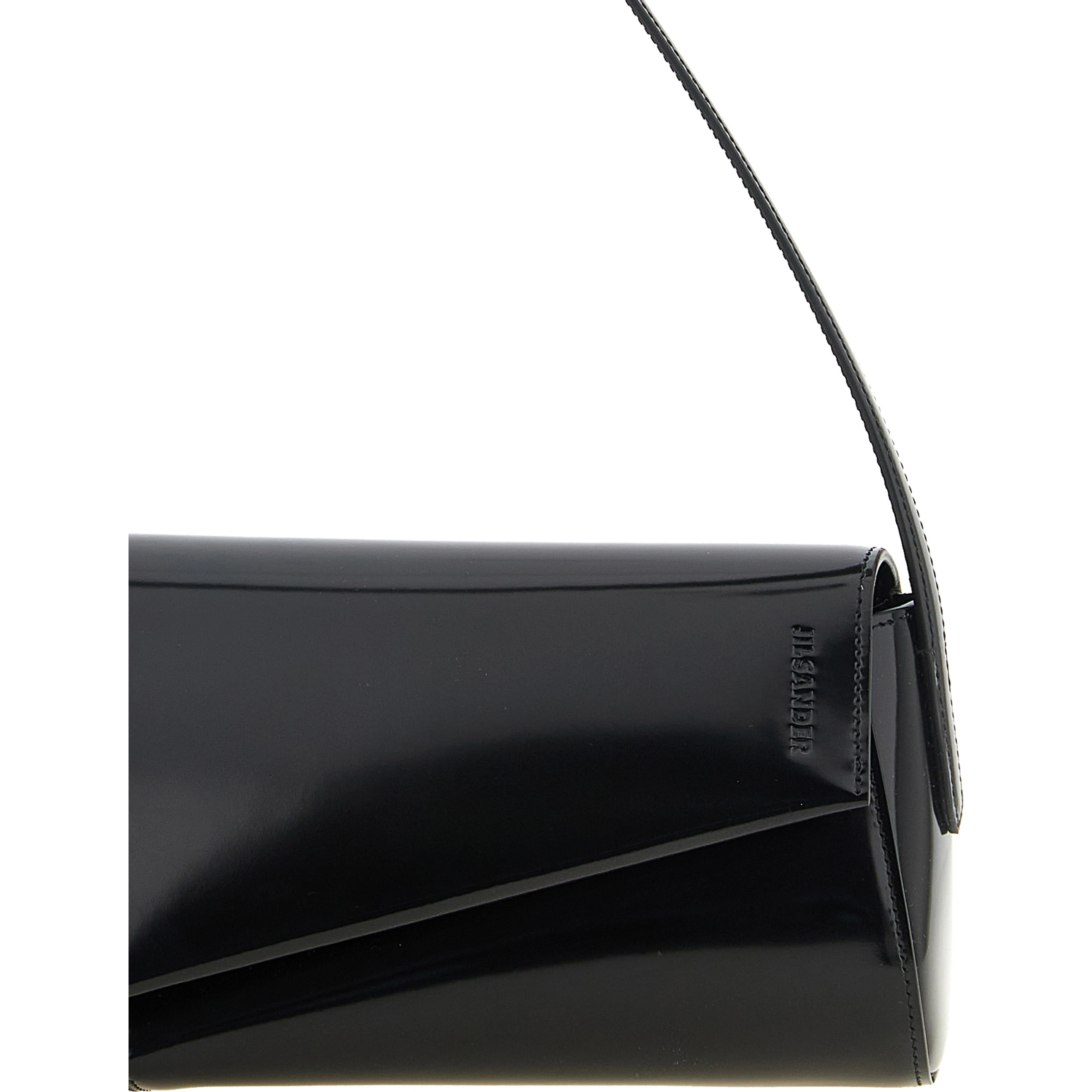 Black Calfskin Shoulder Bag