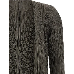 Bicolor Polyester Cardigan