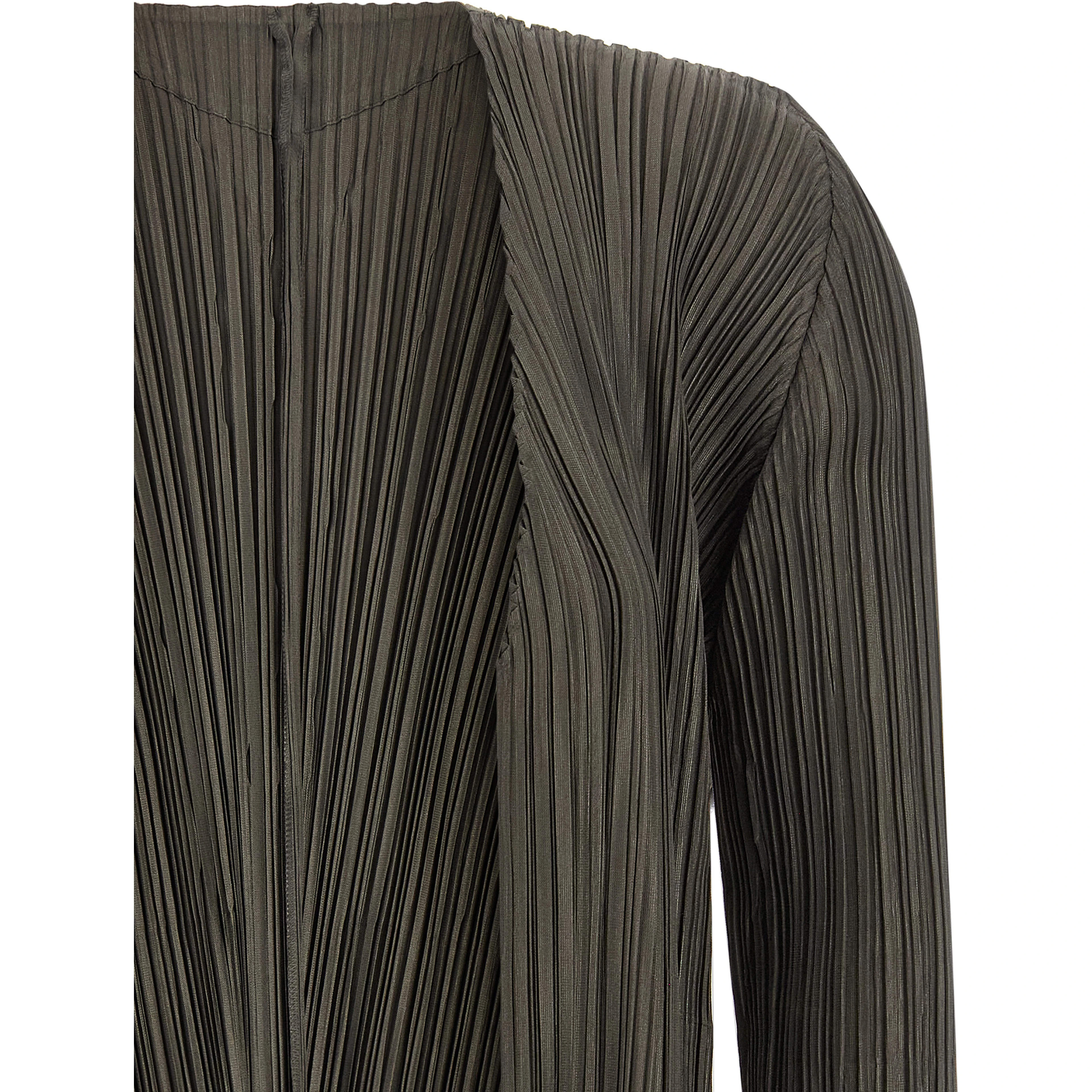 Bicolor Polyester Cardigan
