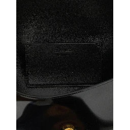 Black Calfskin Shoulder Bag