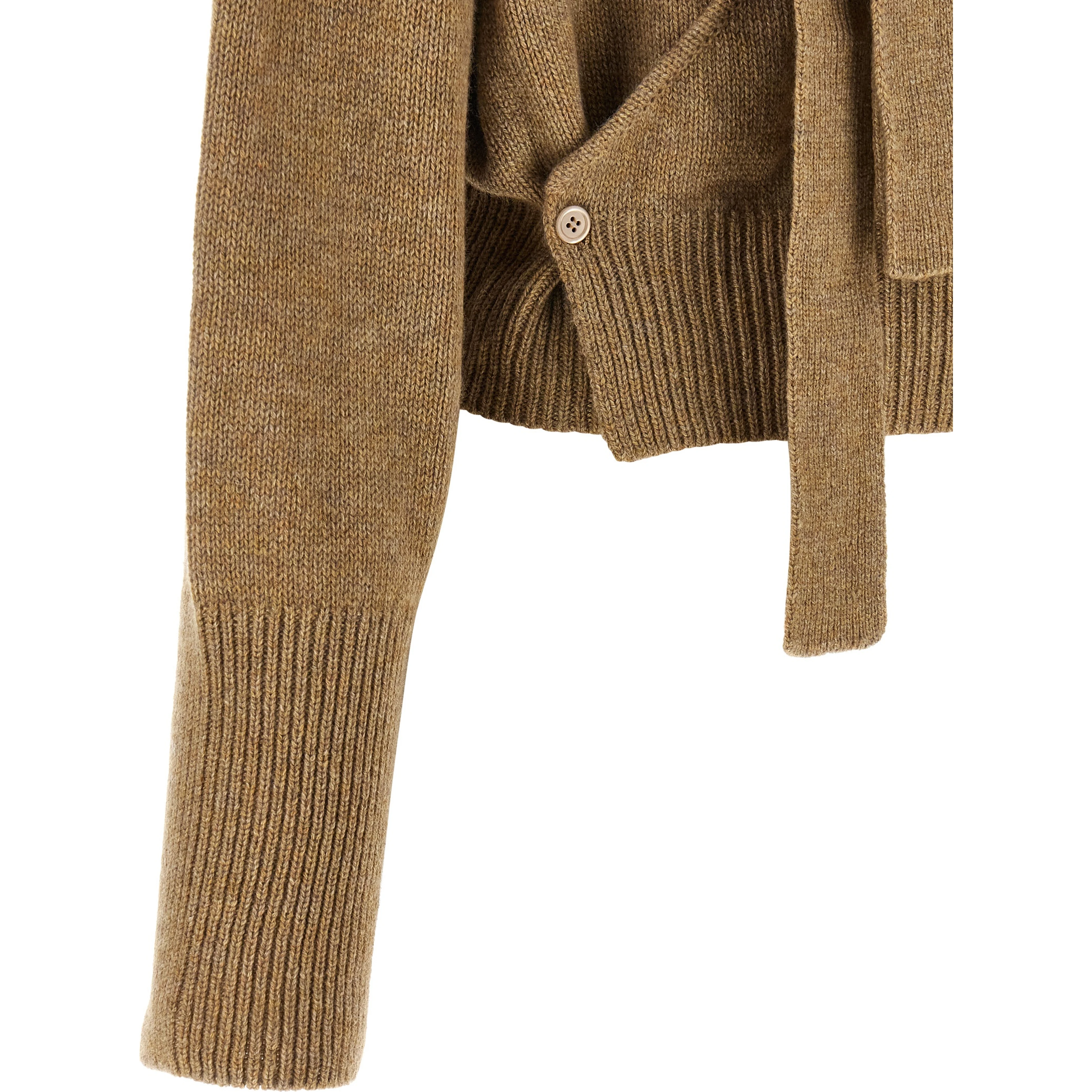 Beige Cashmere Cardigan