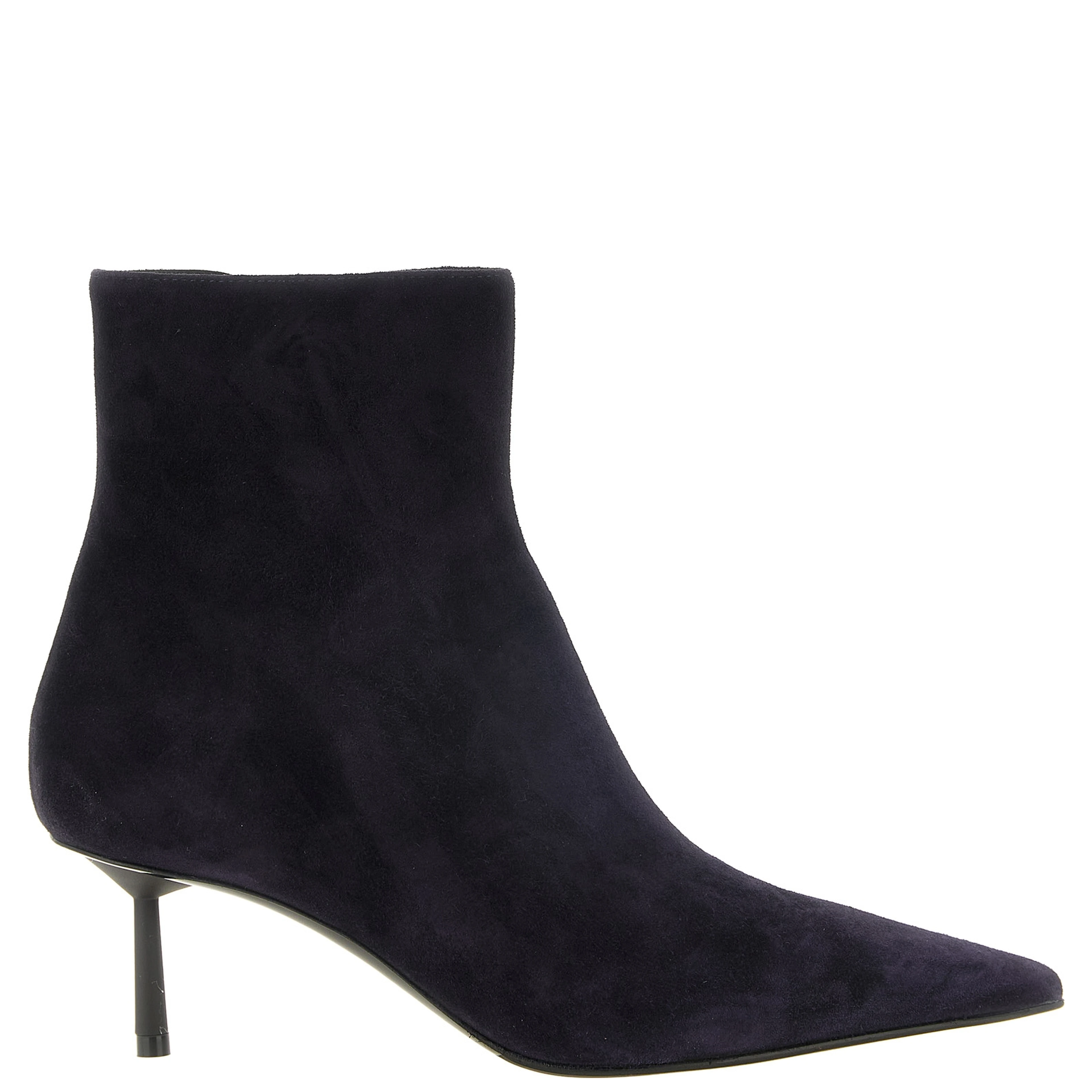 Blue Lambskin Ankle Boots