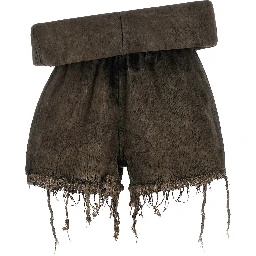 Gray Cotton Bermuda Shorts
