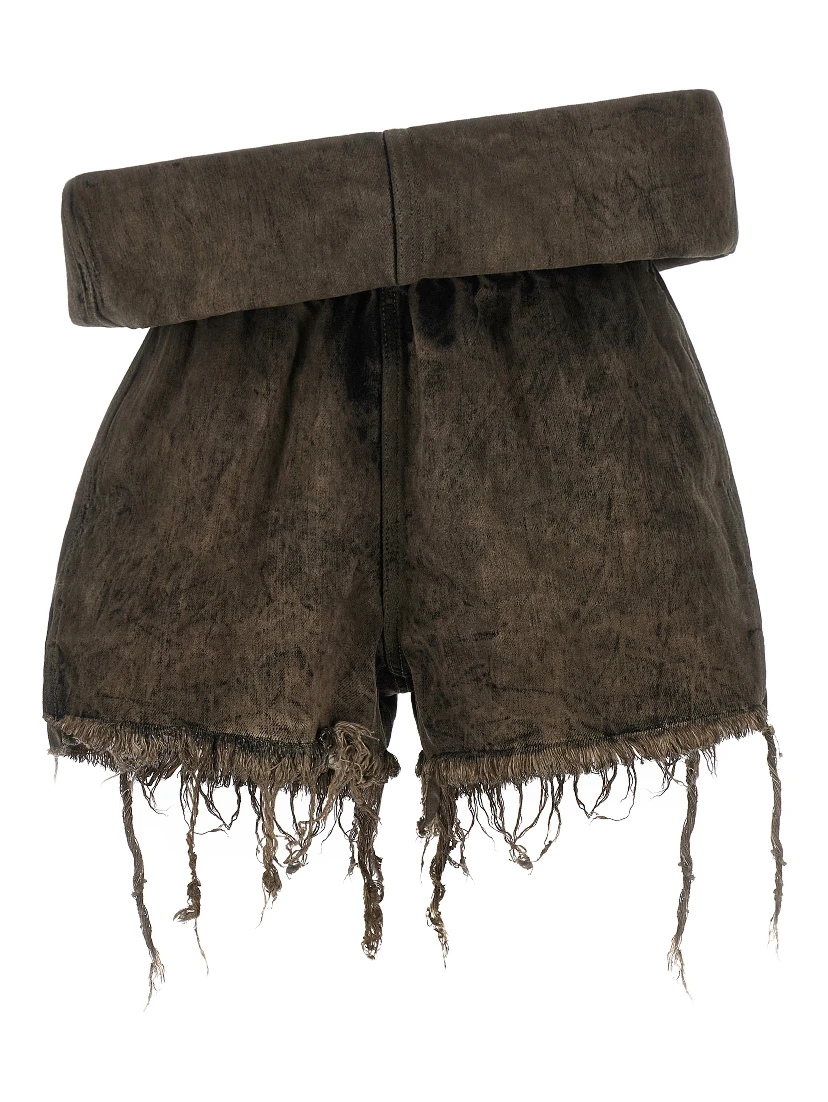 شورت برمودا رمادي من القطن