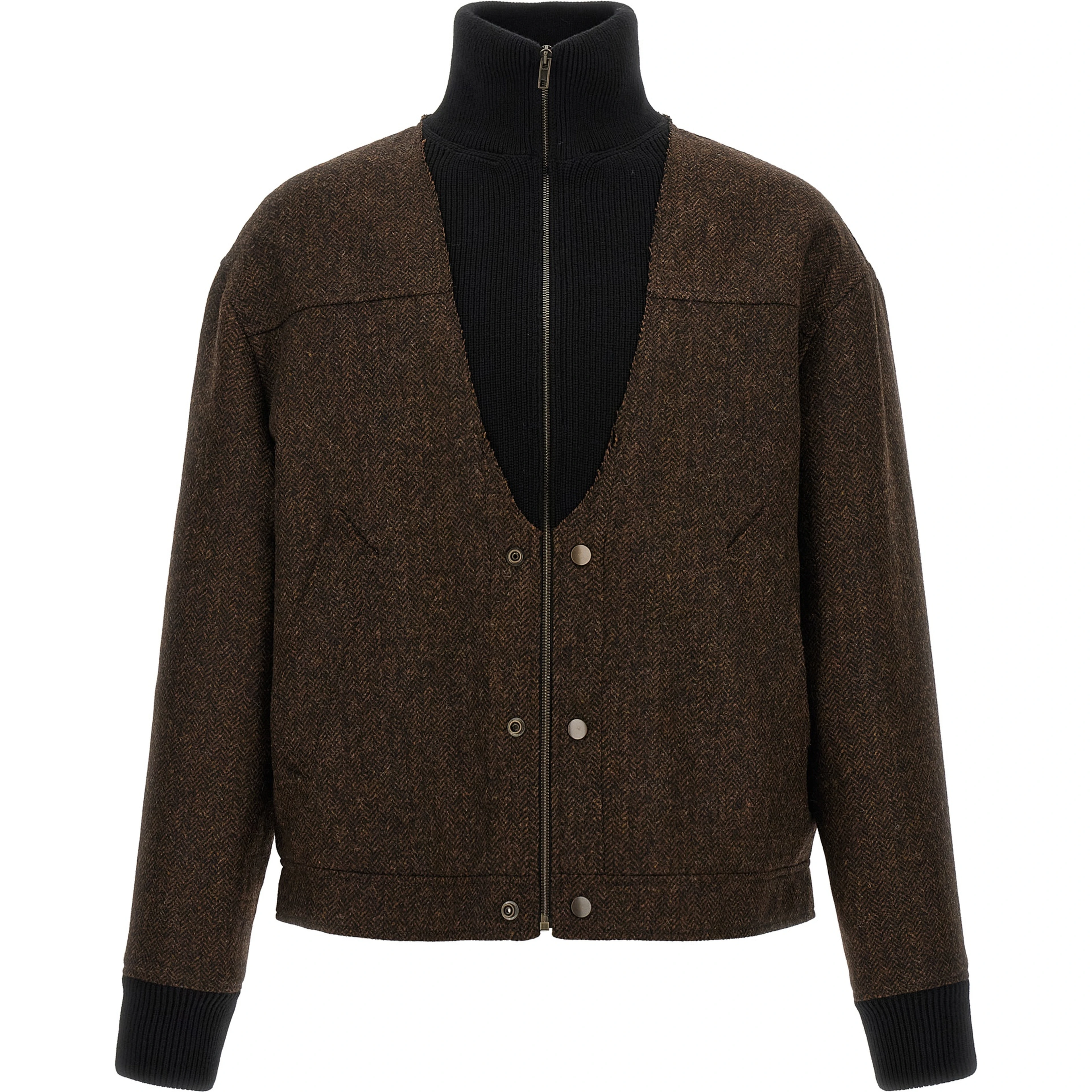 Brown Wool Bomber