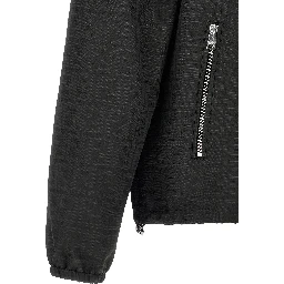 Black Polyester Shell Jacket