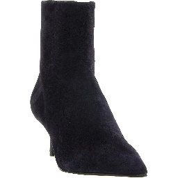Blue Lambskin Ankle Boots